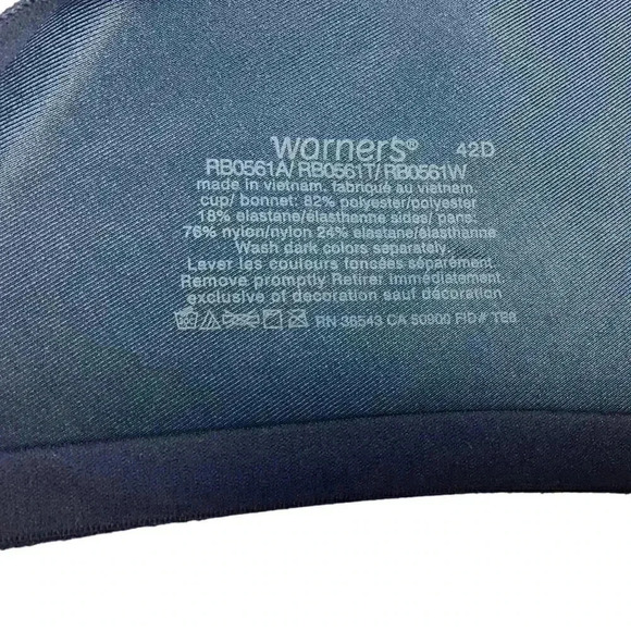 Warners Simply Perfect Women 42D Smoothing Underwire Full-Figure Contour Bra - Picture 9 of 9